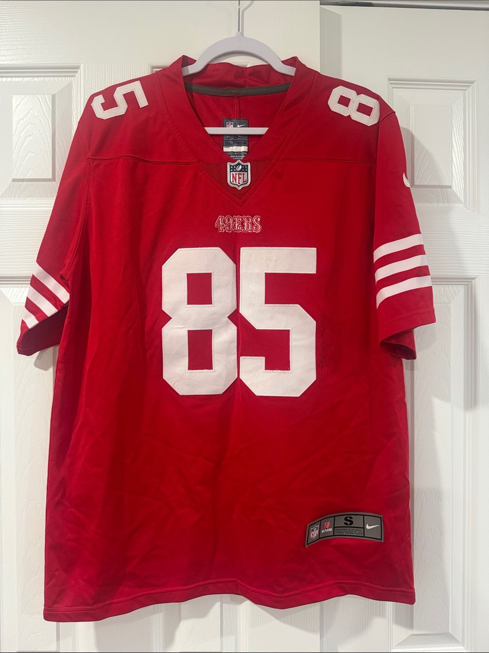 Nike Men's San Francisco 49ers Red #85 Kittle Football Jersey